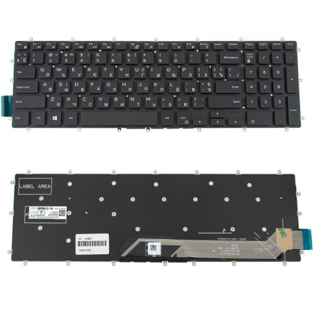 Клавиатура для DELL ноутбука совместима с моделями Inspiron 7566 7567