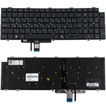 Клавиатура для DELL ноутбука совместима с моделями Latitude 5550