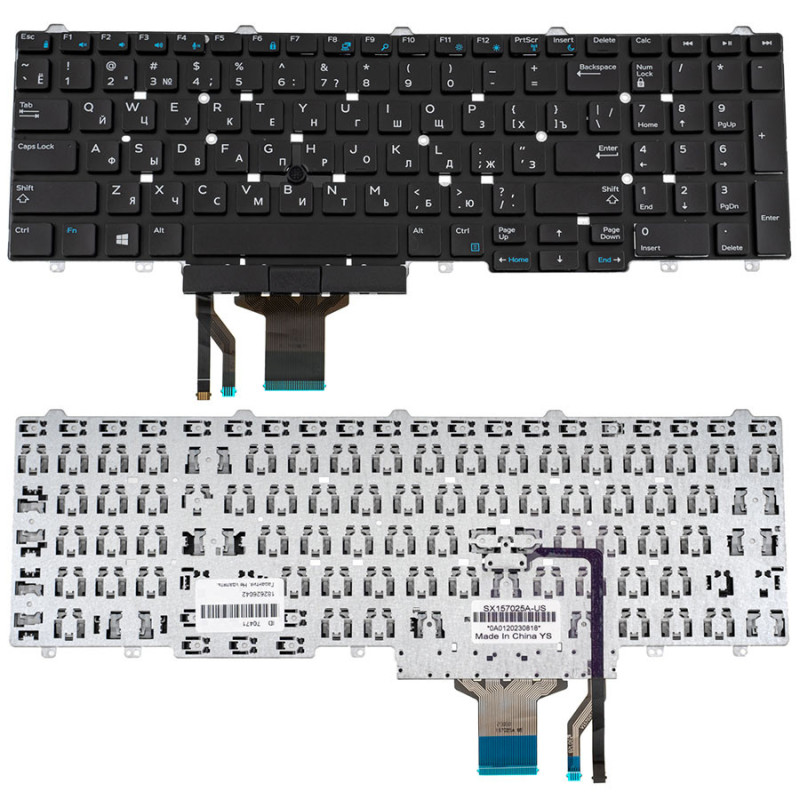 Клавіатура для DELL ноутбука сумісна з моделями Latitude E5550 E5570 Клавіатура для DELL ноутбука сумісна з моделями Latitude E5550 E5570