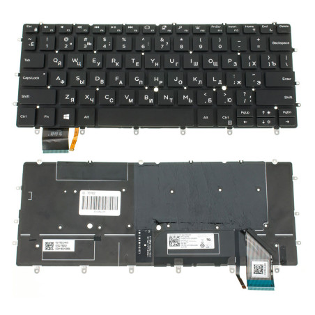 Клавиатура для DELL ноутбука совместима с моделями XPS 9370