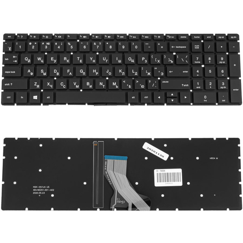 Клавиатура для HP ноутбука совместима с моделями 250 G7 255