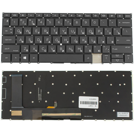 Клавиатура для HP ноутбука совместима с моделями EliteBook X360 1030 G8