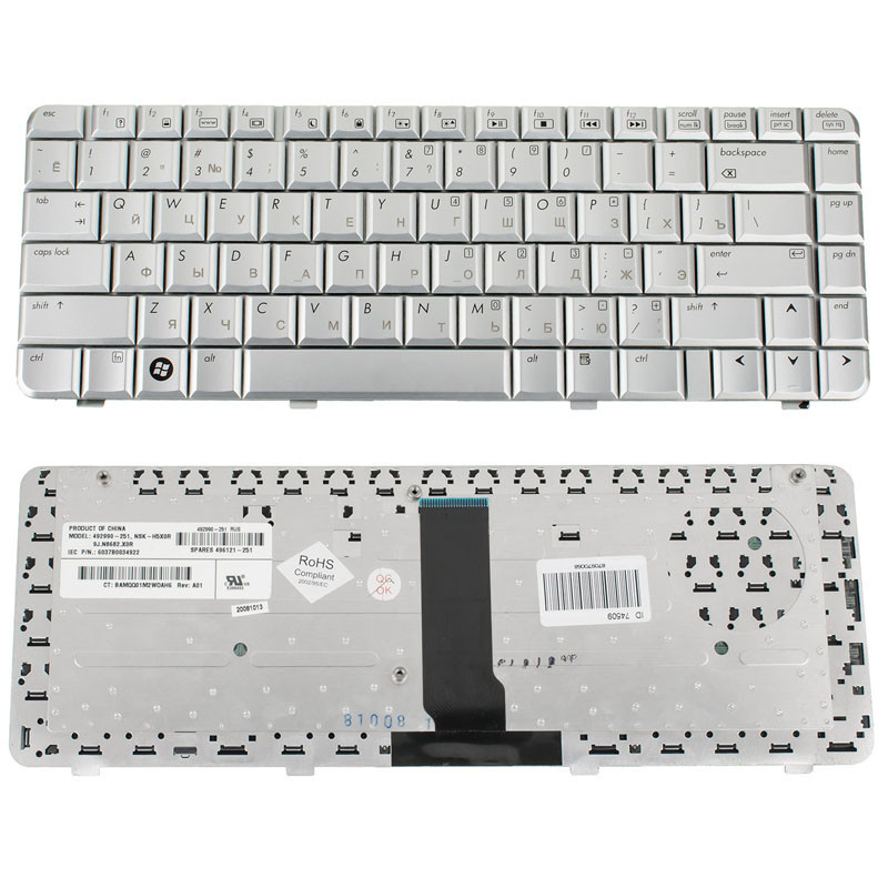 Клавиатура для HP ноутбука совместима с моделями Pavilion dv3000 dv3500 dv3600 dv3700