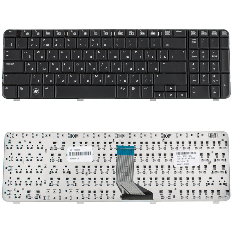 Клавіатура для HP ноутбука сумісна з моделями Presario CQ61 G61