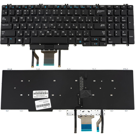 Клавиатура для DELL ноутбука совместима с моделеми Precision 7530 7730