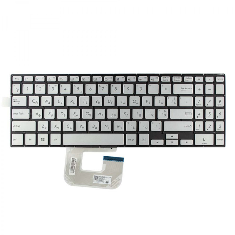 Клавиатура Asus ZenBook Flip 15 Q505UA Q505UAR Q525UA Q525UAR UX561UA UX561UAR V184262BS1 0KN1-8T2US11 0KNR0-4613US00