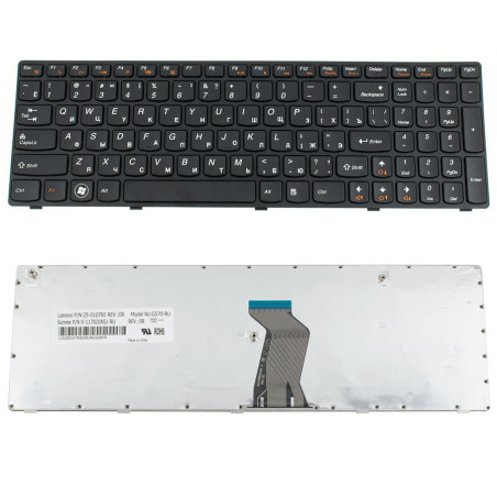 Клавіатура для LENOVO ноутбука сумісна з моделеми G570 G575 G770 G780 Z560 Z565
