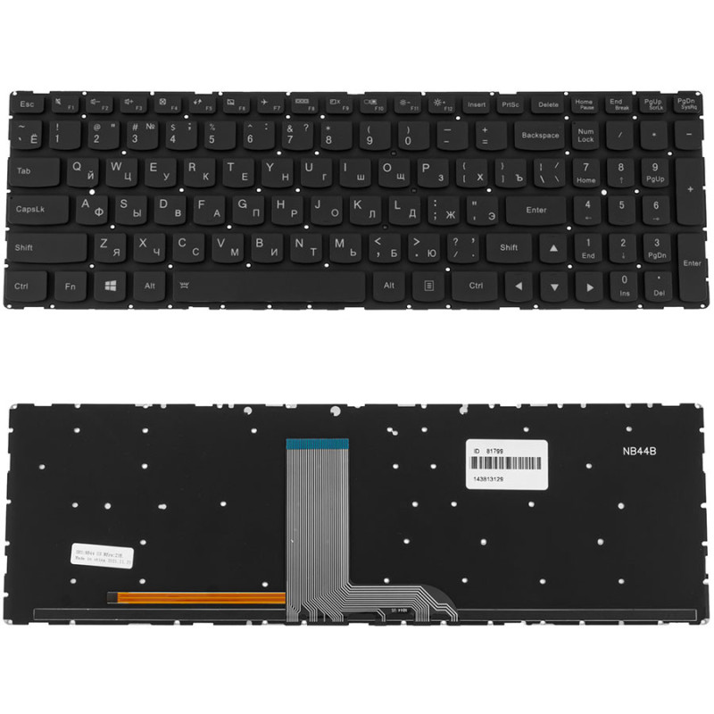 Клавіатура для LENOVO ноутбука сумісна з моделеми IdeaPad 700-15isk 700-17isk 700 15isk 17isk
