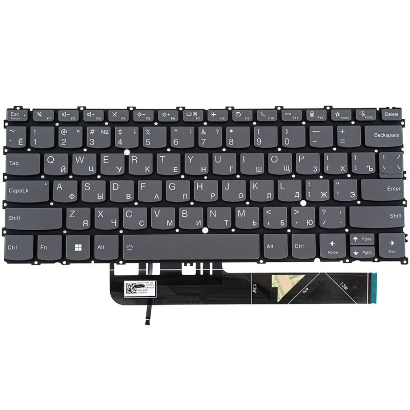 Клавиатура для ноутбука LENOVO ThinkBook 13s G4 без фрейма подсветка клавиш
