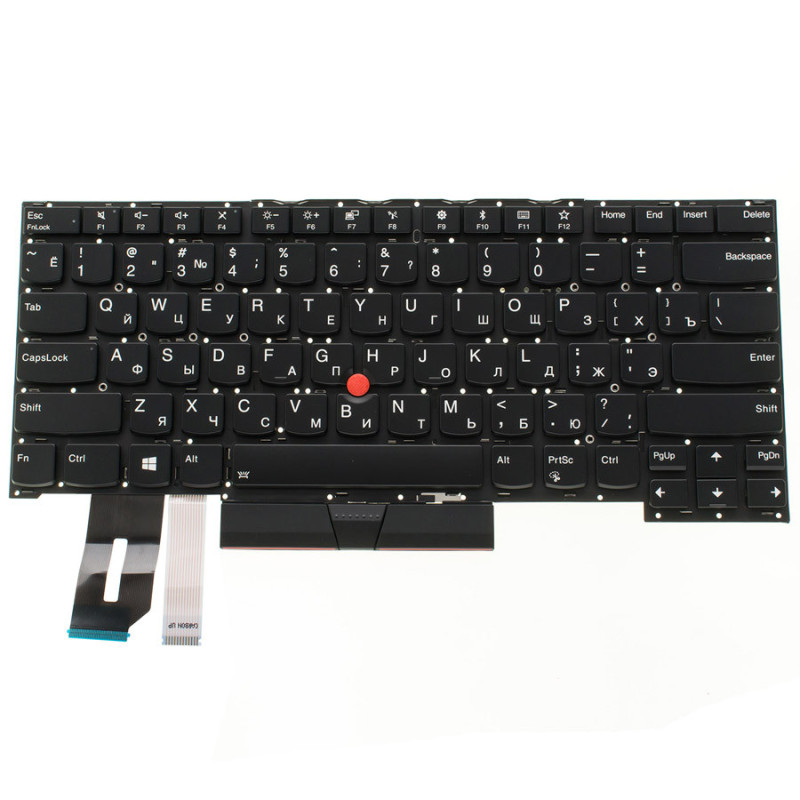 Клавіатура для ноутбука LENOVO ThinkPad P1 Gen 2 без фрейма підсвічування клавіш