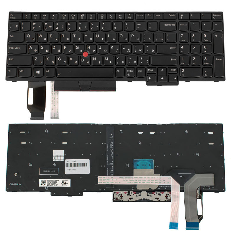 Клавіатура для ноутбука LENOVO ThinkPad T15 gen 2 P15s gen 2 підсвічування клавіш
