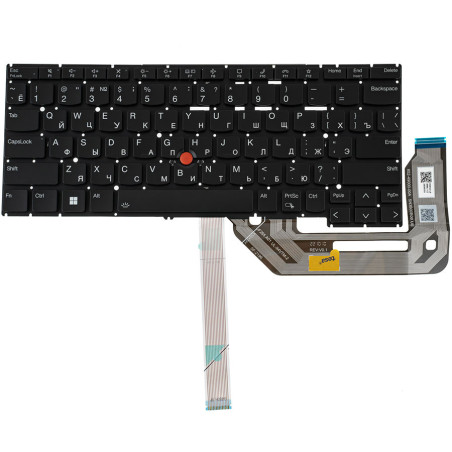 Клавиатура для ноутбука LENOVO ThinkPad Yoga X13 Gen 4 подсветка клавиш без фрейма