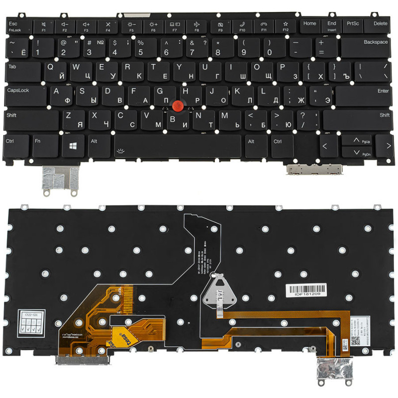 Клавіатура для ноутбука LENOVO ThinkPad Z16 Gen 1 підсвічування клавіш без фрейма