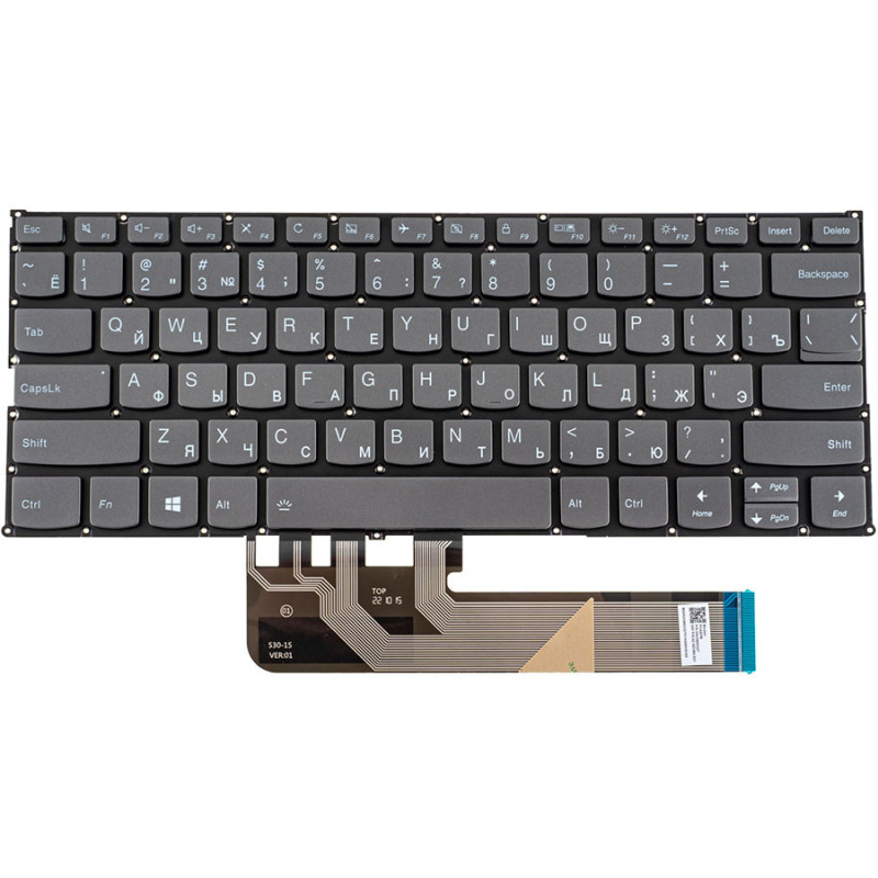Клавиатура для ноутбука LENOVO Yoga 530-14ARR 530-14IK 530 14ARR 14IK ОРИГИНАЛ без фрейма подсветка клавиш