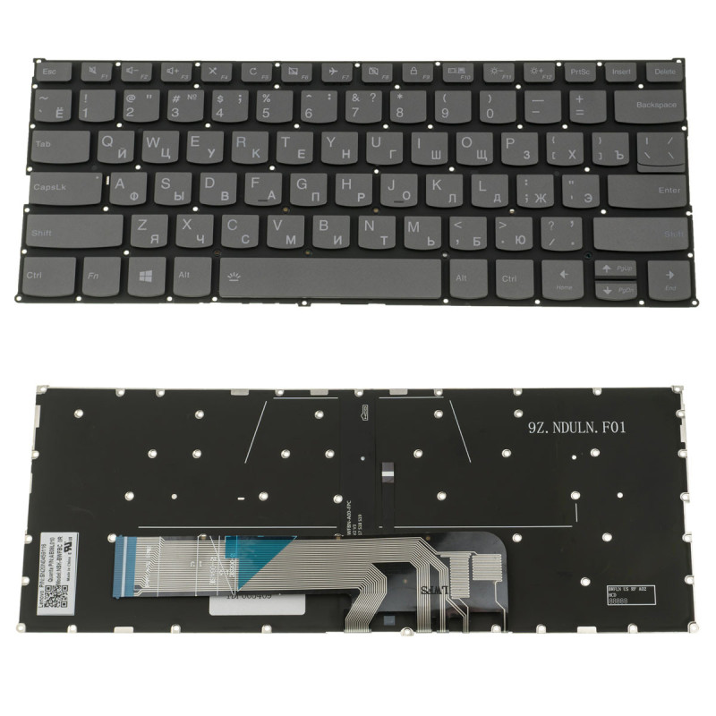 Клавіатура для ноутбука LENOVO Yoga 530-14arr 530-14ik 530 14arr 14ik без фрейма підсвічування клавіш