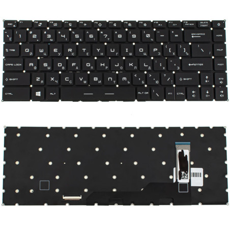 Клавиатура для ноутбука MSI GS66 GE66 без фрейма подсветка клавиш ОРИГИНАЛ RGB