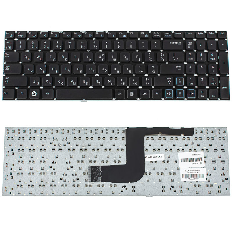 Клавиатура для ноутбука SAMSUNG RC508 RC510 RC520 RV509 RV511 RV513 RV515 RV518 RV520 без рамки