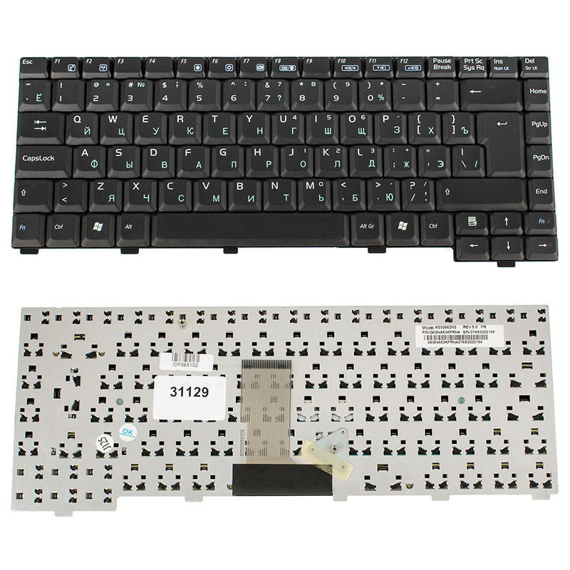 Клавиатура для ноутбука ASUS A3 L G A3000 A6 A6000 A9 A9000 G1 Z81 Z91
