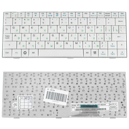 Клавиатура для ноутбука ASUS Eee PC 700 701 900 901 902 4G