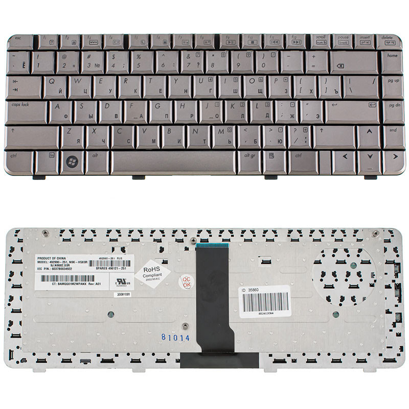 Клавиатура для ноутбука HP Pavilion dv3000 dv3500 dv3600 dv3700