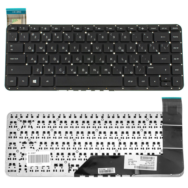 Клавиатура для ноутбука HP Slatebook 14-p 14 p без фрейма Клавиатура для ноутбука HP Slatebook 14-p 14 p без фрейма