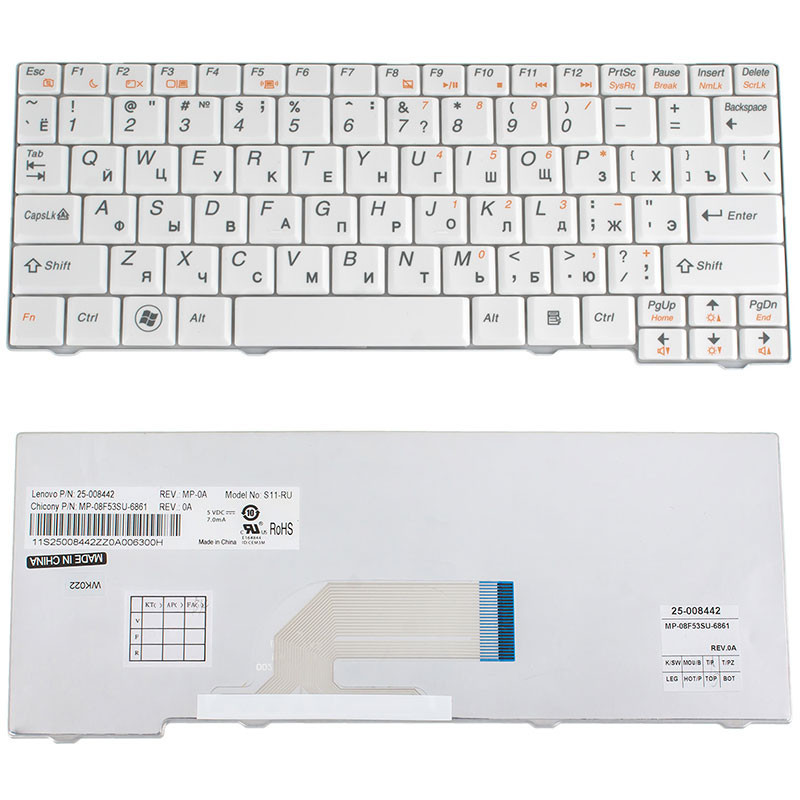 Клавиатура для ноутбука LENOVO S10-2 S100c Клавиатура для ноутбука LENOVO S10-2 S100c