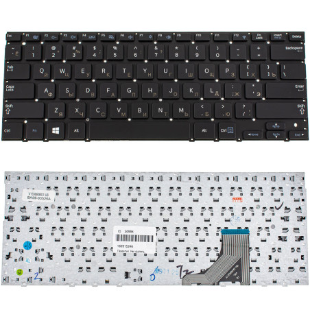 Клавиатура для ноутбука SAMSUNG NP530U3 NP535U3 без фрейма