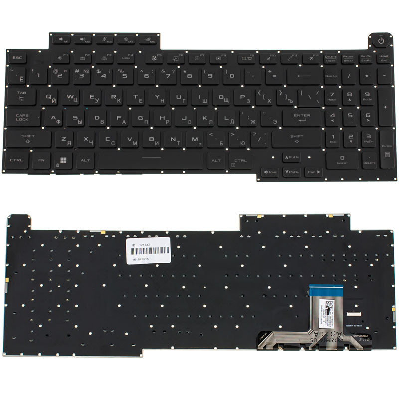 Клавіатура для ноутбука ASUS G713 підсвічування клавіш без фрейма