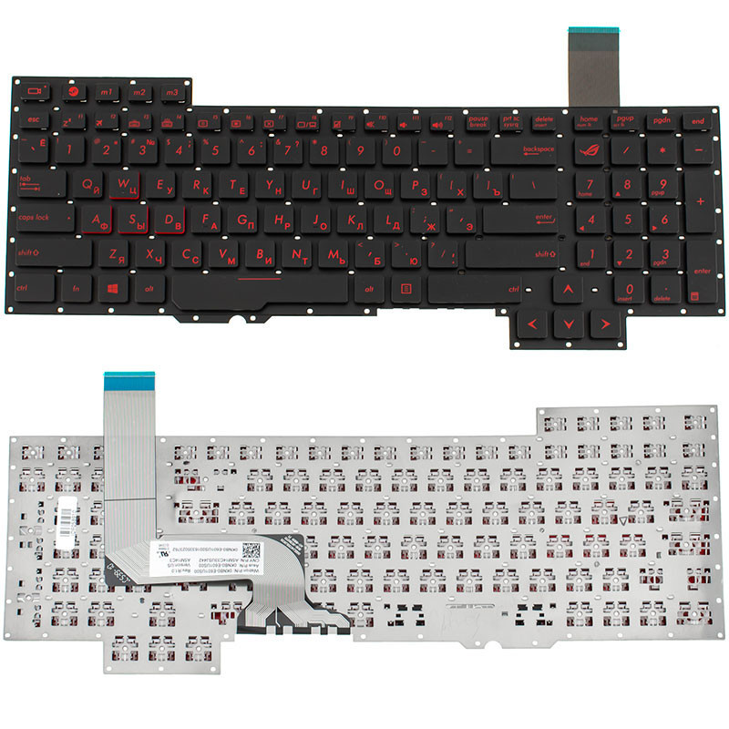 Клавиатура для ноутбука ASUS G751 без фрейма