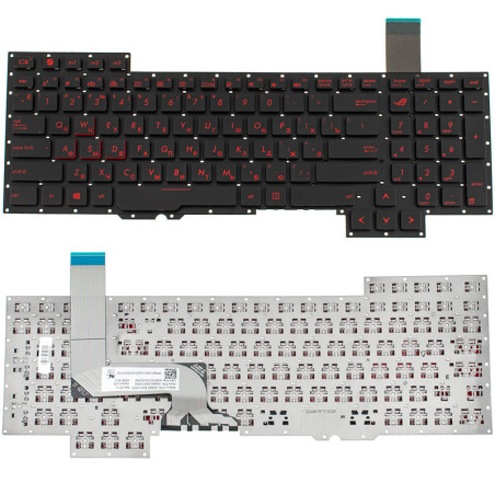 Клавиатура для ноутбука ASUS G751 без фрейма