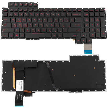 Клавиатура для ноутбука ASUS G752 без фрейма подсветка клавиш