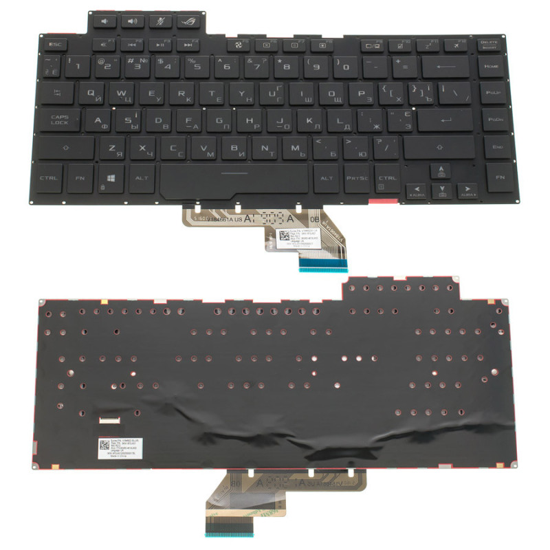 Клавиатура ASUS GU502 GU502GU-AZ067T GU502GU-AZ080T GU502GU-AZ120 GU502GU-ES075 0KNR0-4619RU00 0KNR0-4619US00 GU502GU ES075 AZ0