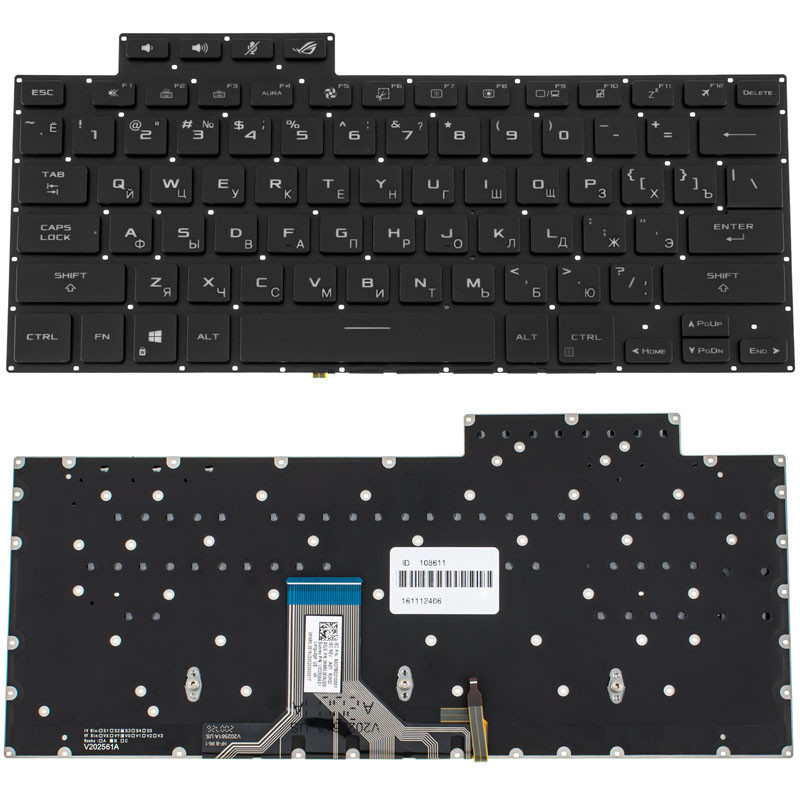 Клавиатура для ноутбука ASUS GV301 без фрейма подсветка клавиш ОРИГИНАЛ Клавиатура для ноутбука ASUS GV301 без фрейма подсветка клавиш ОРИГИНАЛ