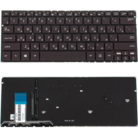 Клавиатура для ноутбука ASUS UX330UA без фрейма подсветка клавиш