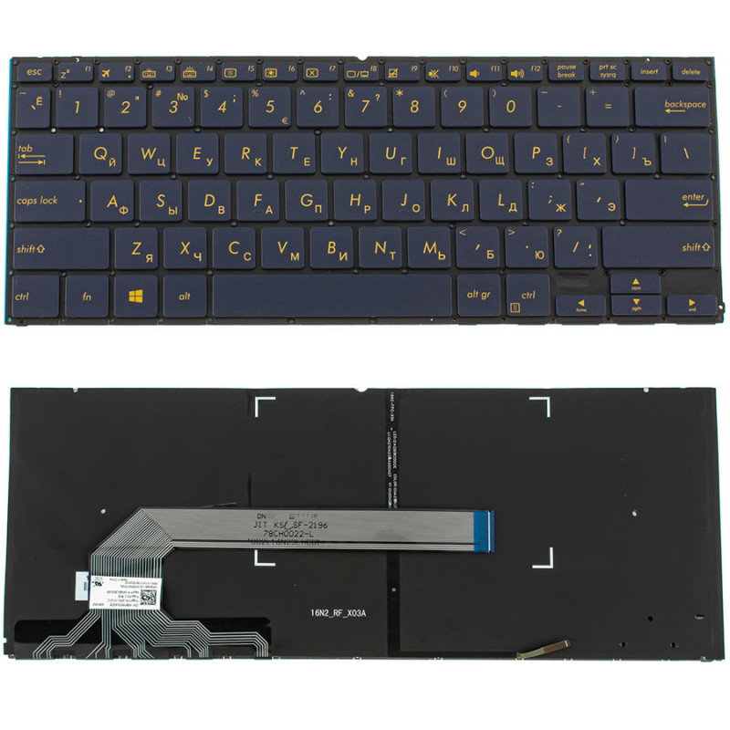 Клавиатура для ноутбука ASUS UX331 без фрейма Клавиатура для ноутбука ASUS UX331 без фрейма