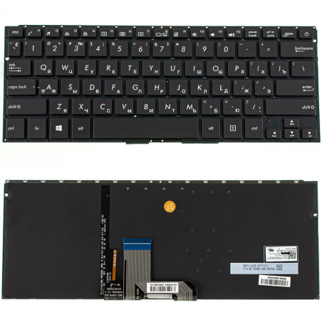 Клавиатура для ноутбука ASUS UX410 без фрейма подсветка клавиш