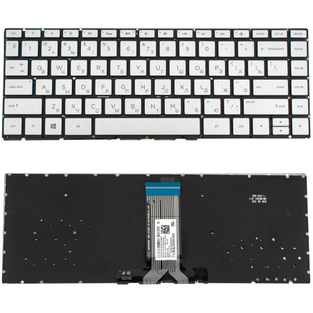 Клавиатура для ноутбука HP 240 G6 245 G6 без фрейма подсветка клавиш