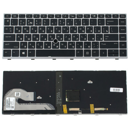 Клавиатура для ноутбука HP EliteBook 740 G5 840 G5 подсветка клавиш с джойстиком