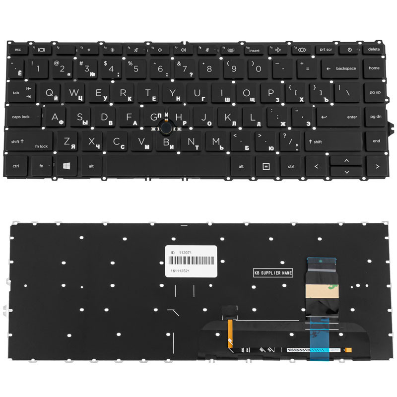 Клавиатура для ноутбука HP ProBook 840 845 G8 без фрейма