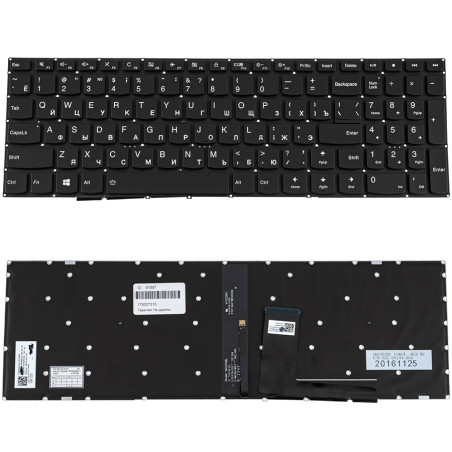 Клавиатура для ноутбука LENOVO IdeaPad 310-15 310 15 без фрейма подсветки клавиш ОРИГИНАЛ