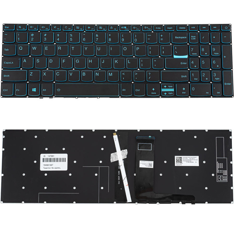 Клавиатура для ноутбука LENOVO IdeaPad L340-15 L340 15 без фрейма подсветка клавиш ОРИГИНАЛ