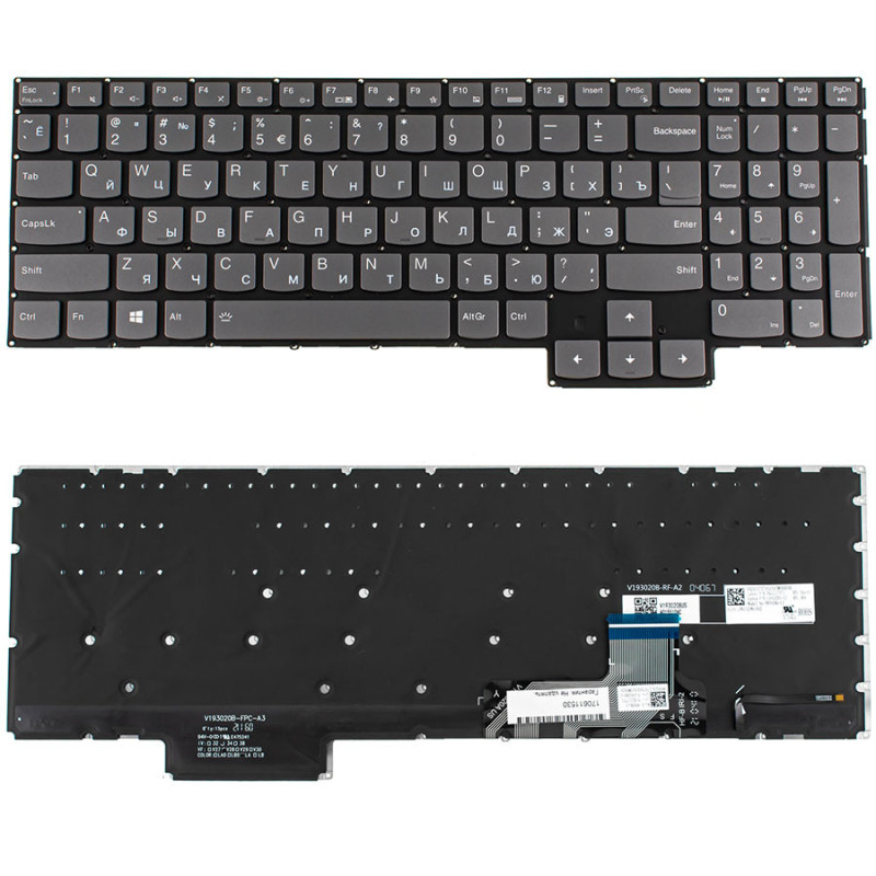 Клавіатура для ноутбука LENOVO Legion S7 - 15 S7 15 підсвічування клавіш без фрейма