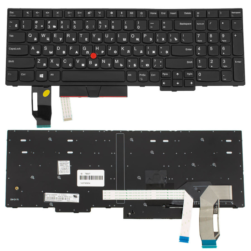 Клавіатура LENOVO ThinkPad 20LW000GAU 20LW000HAU 20LW000JAU 20LW000KHH 20LW000LHK 20LW000LID 20LW000LKR 20LW000LMY 20LW000LPH
