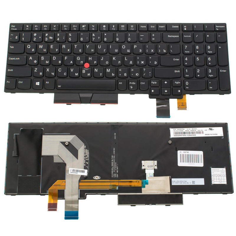 Клавіатура для ноутбука LENOVO ThinkPad T570 T580 підсвічування клавіш Клавіатура для ноутбука LENOVO ThinkPad T570 T580 підсвічування клавіш