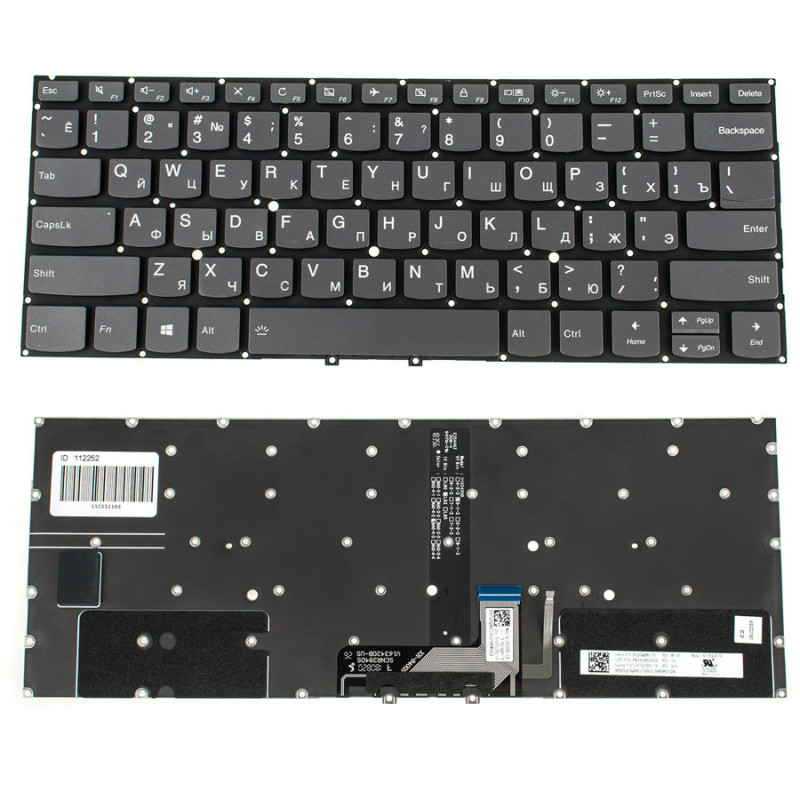 Клавіатура для ноутбука LENOVO Yoga C930-13IKB без кадру підсвічування клавіш ОРИГІНАЛ
