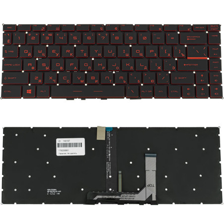Клавіатура для ноутбука MSI GS65 без кадру підсвічування клавіш ОРИГІНАЛ