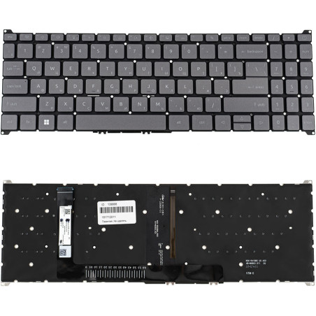 Клавіатура для ноутбука ACER AS A315-59 A315 59 без фрейму підсвічування клавіш