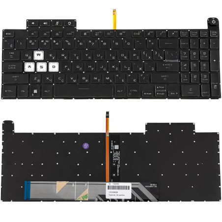 Клавіатура для ноутбука ASUS FX507 без кадру підсвічування клавіш