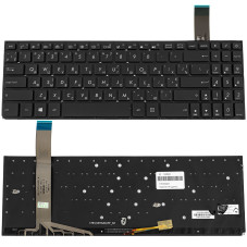 Клавіатура для ноутбука ASUS X570 без кадру підсвічування клавіш ОРИГІНАЛ