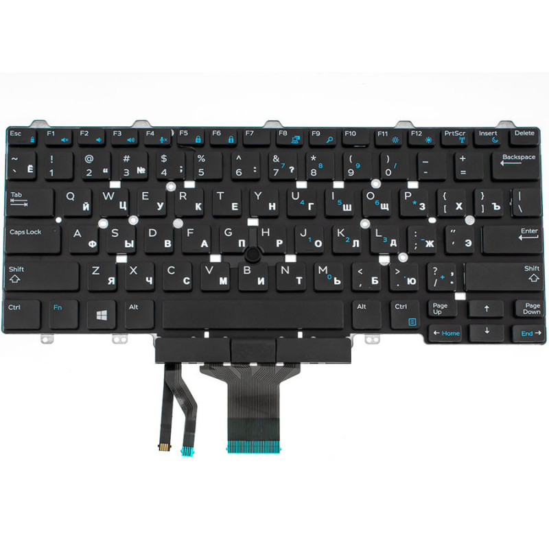 Клавиатура для ноутбука DELL Latitude E5470 E7470 без фрейма без подсветки с джойстиком